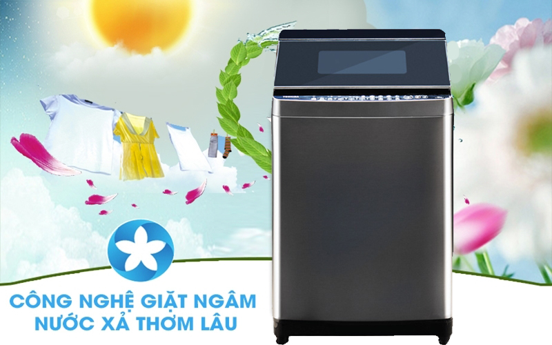 Tự động vệ sinh lồng giặt - Máy giặt Toshiba Inverter 14 kg AW-DUG1500WV KK