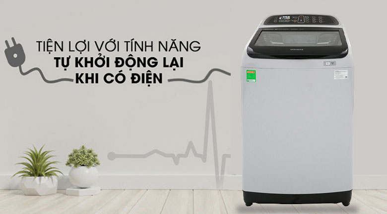 Máy giặt Samsung Inverter 10.5 kg WA10J5750SG/SV