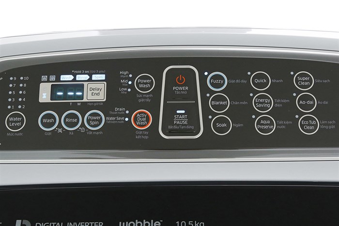 Máy giặt Samsung Inverter 10.5 kg WA10J5750SG/SV Màu Xám