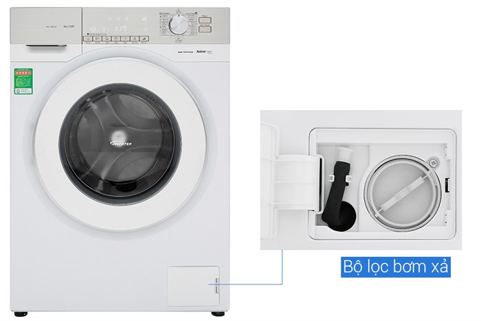 Máy giặt Panasonic Inverter 9 Kg NA-129VG6WV2