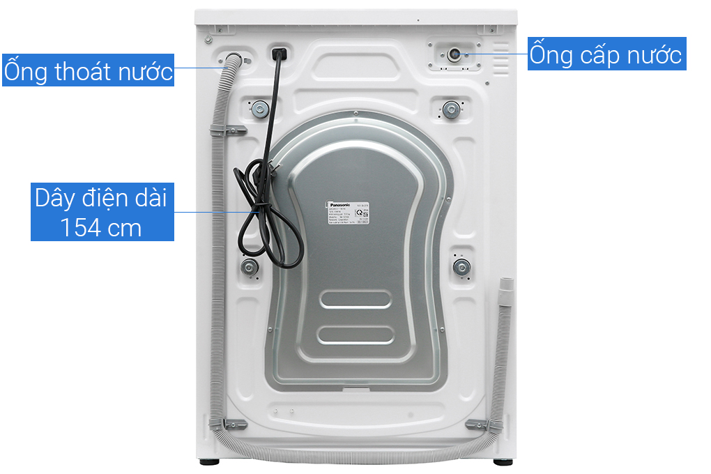 Máy giặt Panasonic Inverter 9 Kg NA-129VG6WV2 Màu Trắng