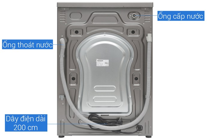 Máy giặt Panasonic Inverter 8 Kg NA-128VX6LV2 Màu Xám