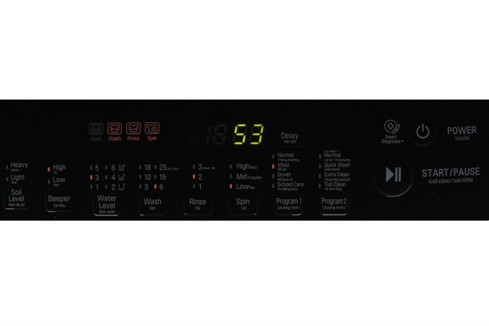 Máy giặt LG Inverter 9 Kg T2309VS2M Màu Trắng - Xám