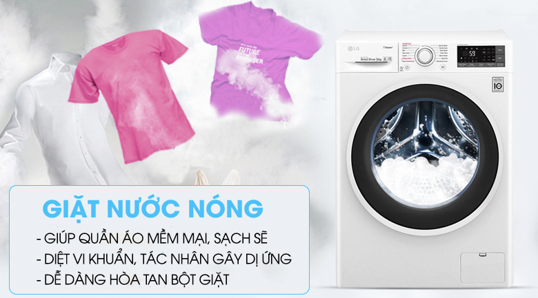 Máy giặt LG Inverter 9 kg FC1409S3W1