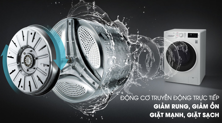 Máy giặt LG Inverter 9 kg FC1409S3W1