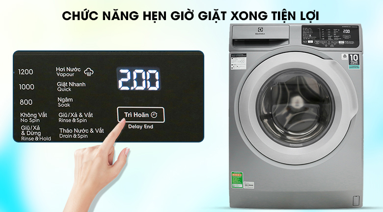 Máy giặt Electrolux Inverter 8 kg EWF8025CQSA - 17