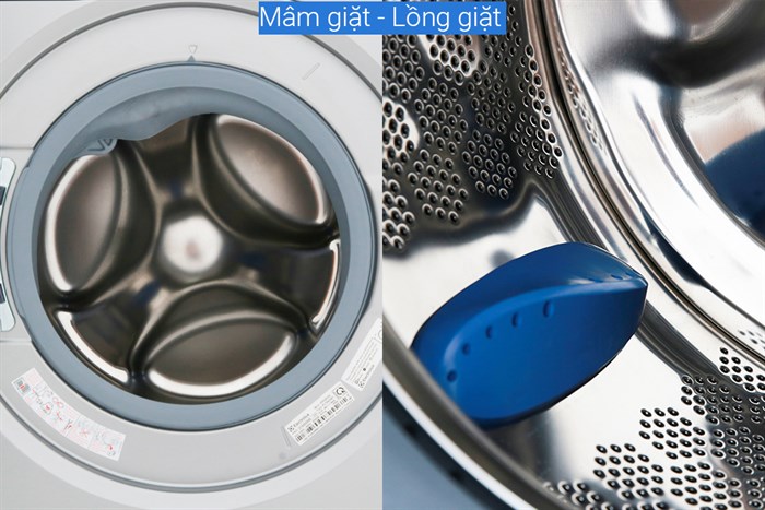 Máy giặt Electrolux Inverter 8 kg EWF8025CQSA Màu Xám