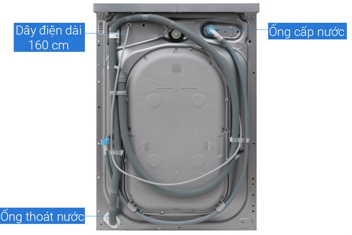 Máy giặt Electrolux Inverter 9 Kg EWF9025BQSA Màu Bạc