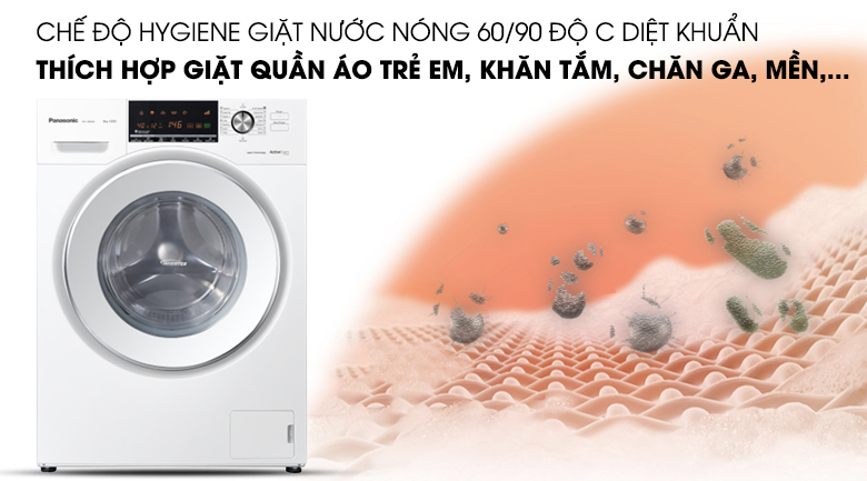 Máy giặt Panasonic Inverter 8 Kg NA-128VG6WV2