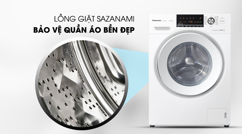 Máy giặt Panasonic Inverter 8 Kg NA-128VG6WV2