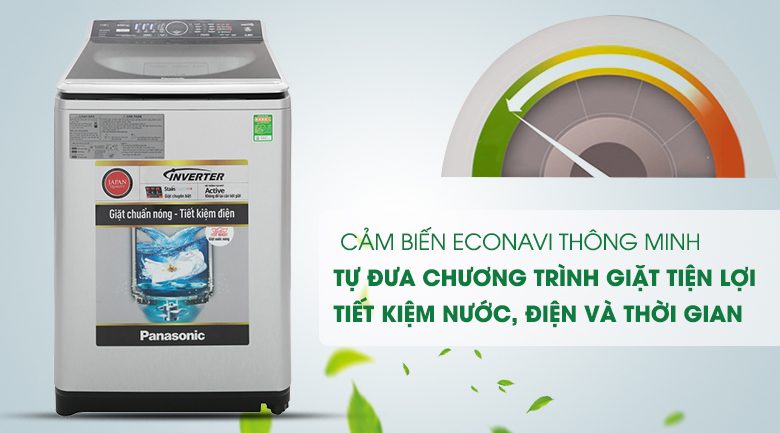 Cảm biến Econavi - Máy giặt Panasonic Inverter 11.5 Kg NA-FS11V7LRV