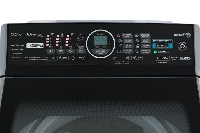 Máy giặt Panasonic Inverter 9.5 Kg NA-FS95X7LRV Màu Xám