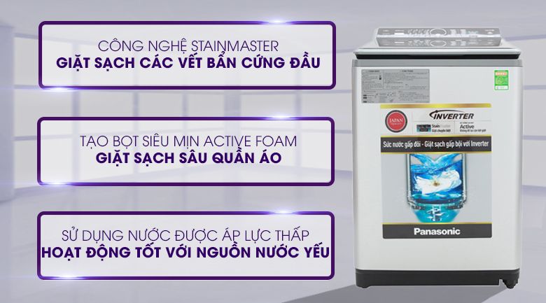 Máy giặt Panasonic Inverter 11.5 Kg NA-FS11X7LRV