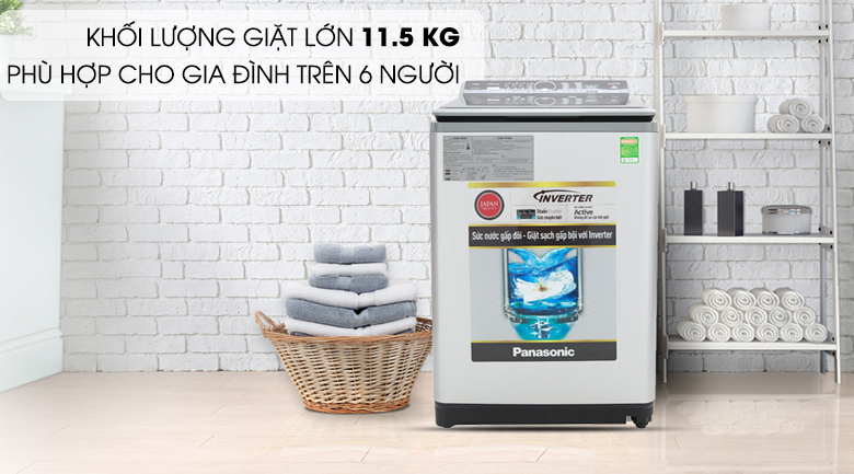 Máy giặt Panasonic Inverter 11.5 Kg NA-FS11X7LRV
