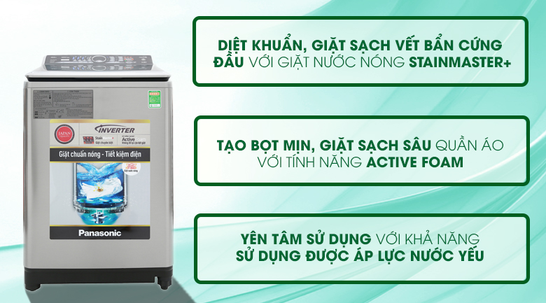 Máy giặt Panasonic Inverter 13.5 Kg NA-FS13V7SRV