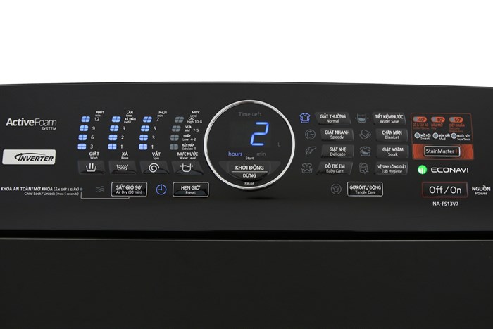 Máy giặt Panasonic Inverter 13.5 Kg NA-FS13V7SRV Màu Xám