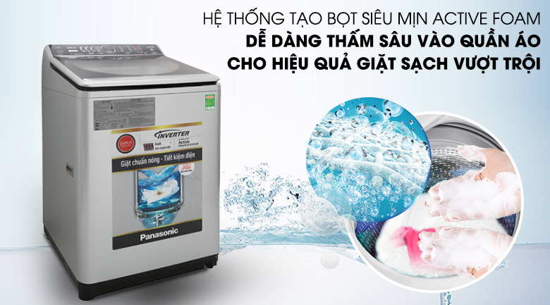Máy giặt Panasonic Inverter 14 Kg NA-FS14V7SRV
