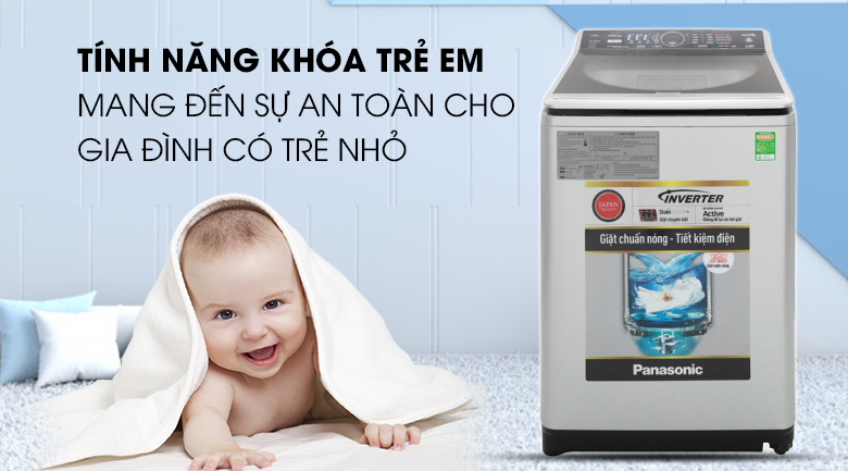 Máy giặt Panasonic Inverter 14 Kg NA-FS14V7SRV
