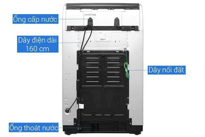 Máy giặt Panasonic Inverter 14 Kg NA-FS14V7SRV Màu Xám