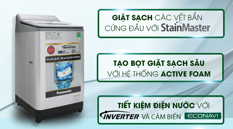 Máy giặt Panasonic Inverter 10 Kg NA-FS10X7LRV