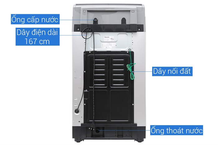 Máy giặt Panasonic Inverter 10 Kg NA-FS10X7LRV Màu Xám