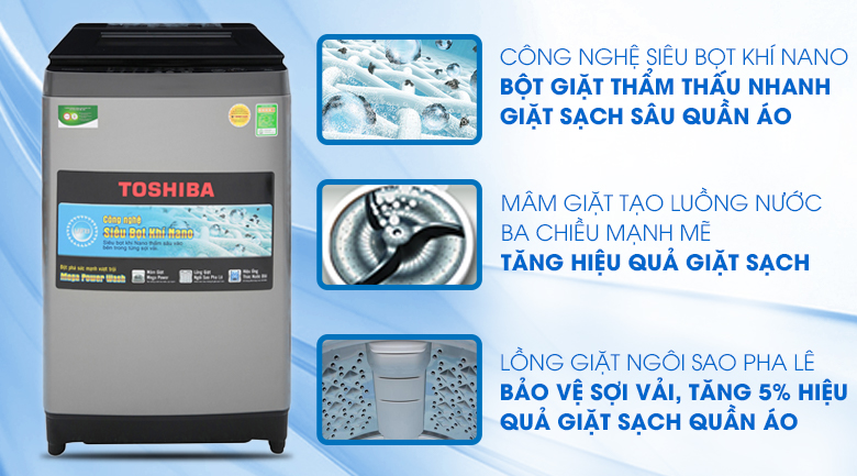 Máy giặt Toshiba 9.5 Kg AW-UH1050GV DS