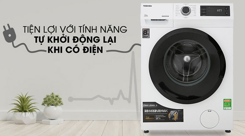Máy giặt Toshiba Inverter 8.5 Kg TW-BH95S2V WK - 11