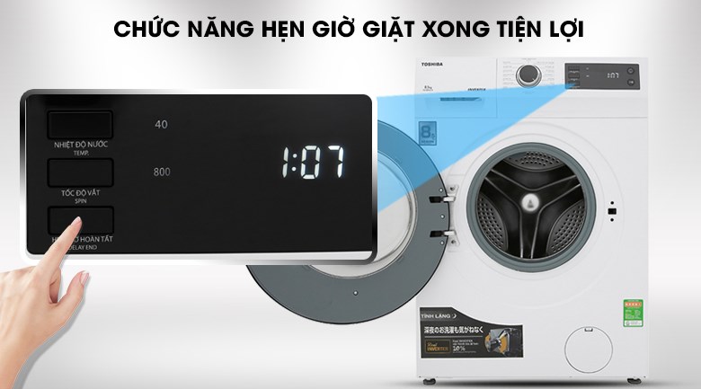 Máy giặt Toshiba Inverter 8.5 Kg TW-BH95S2V WK - 9