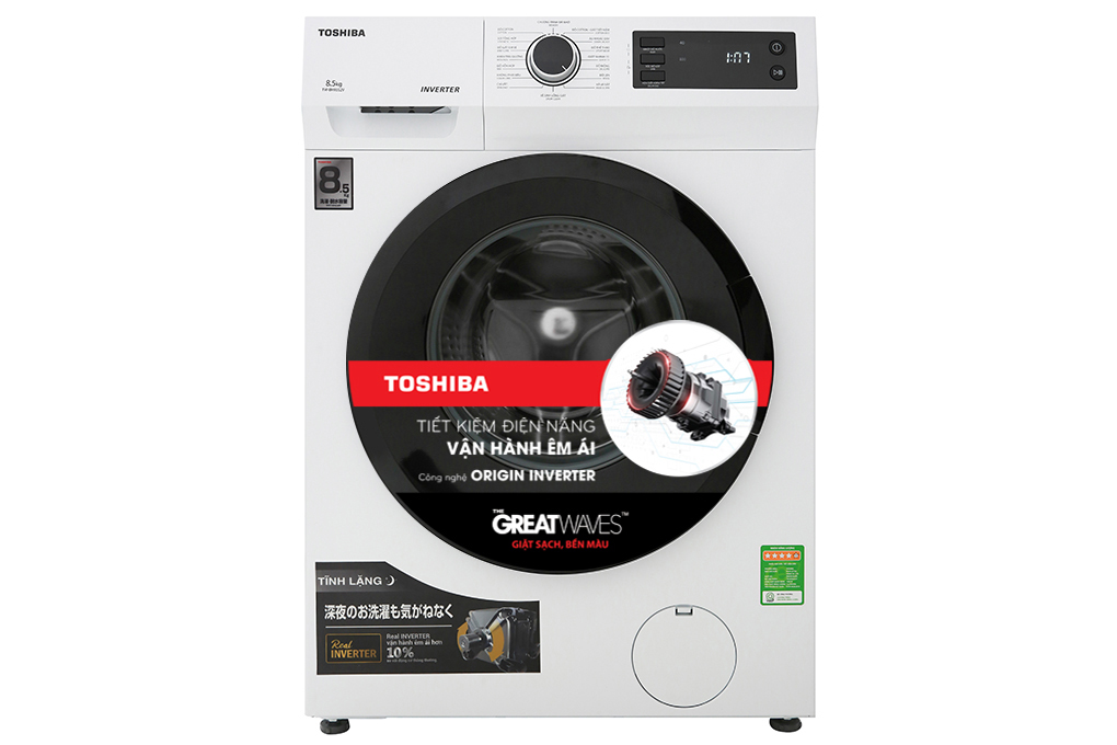Máy giặt Toshiba Inverter 8.5 Kg TW-BH95S2V WK Màu Trắng