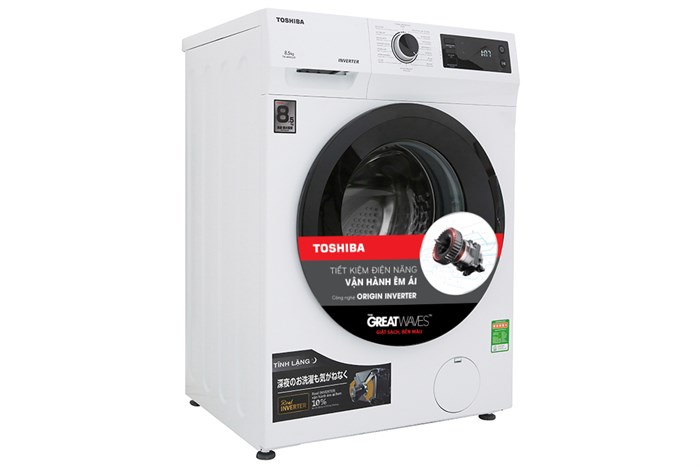 Máy giặt Toshiba Inverter 8.5 Kg TW-BH95S2V WK Màu Trắng