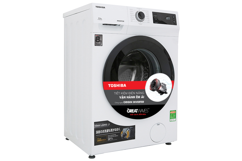 Máy giặt Toshiba Inverter 8.5 Kg TW-BH95S2V WK Màu Trắng