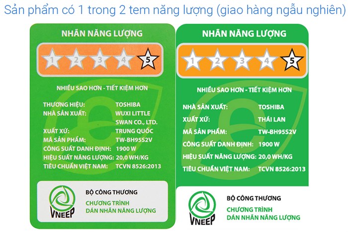 Máy giặt Toshiba Inverter 8.5 Kg TW-BH95S2V WK Màu Trắng