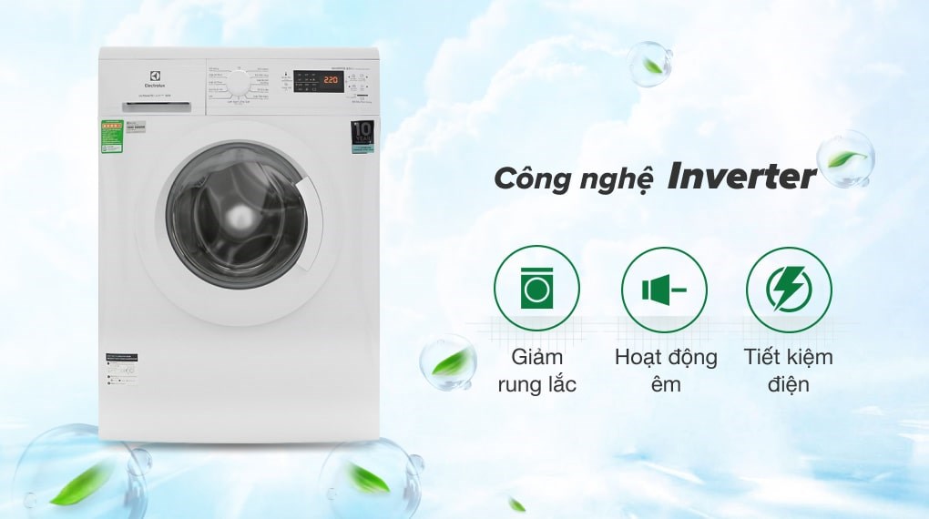 Máy giặt Electrolux Inverter 8 Kg EWF8025DGWA