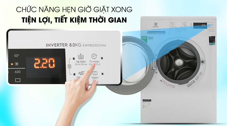 Máy giặt Electrolux Inverter 8 Kg EWF8025DGWA - 8