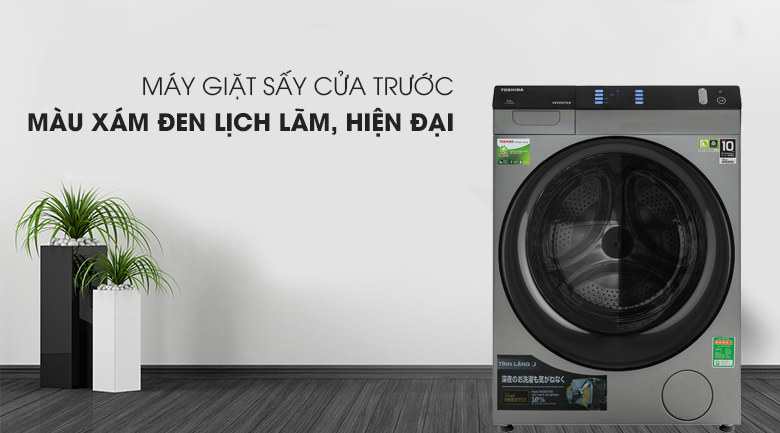 Máy giặt sấy Toshiba Inverter 8 Kg TWD-BH90W4V (SK)