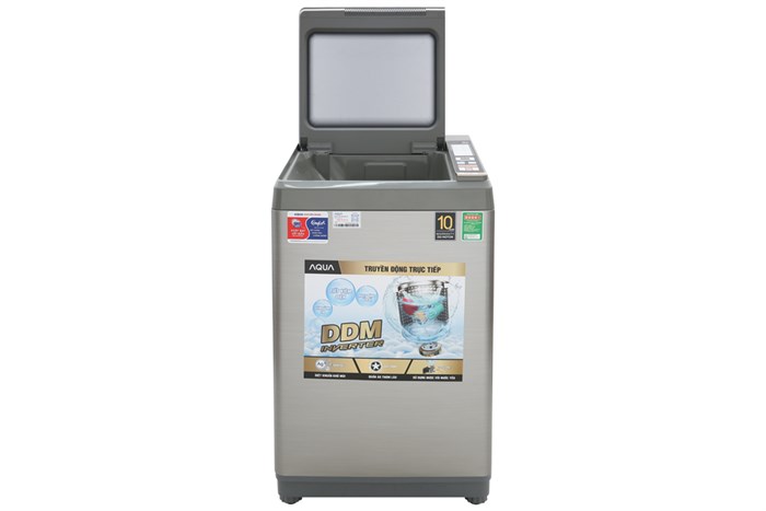 Máy giặt Aqua Inverter 9 Kg AQW-DK90CT S Màu Xám