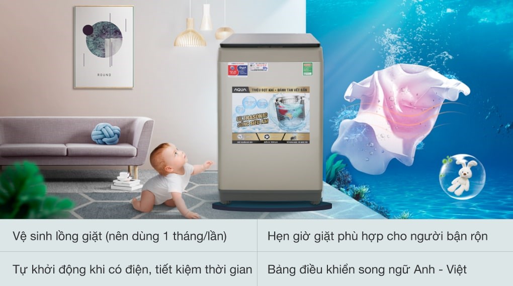 Máy giặt Aqua 9 Kg AQW-U91CT N