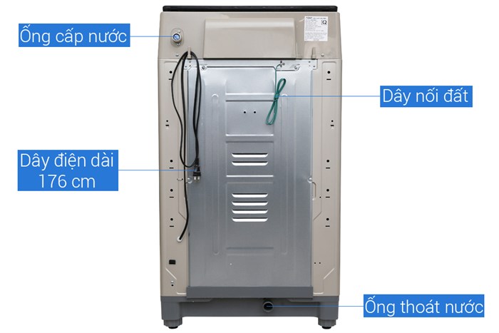 Máy giặt Aqua 9 Kg AQW-U91CT N Màu Vàng
