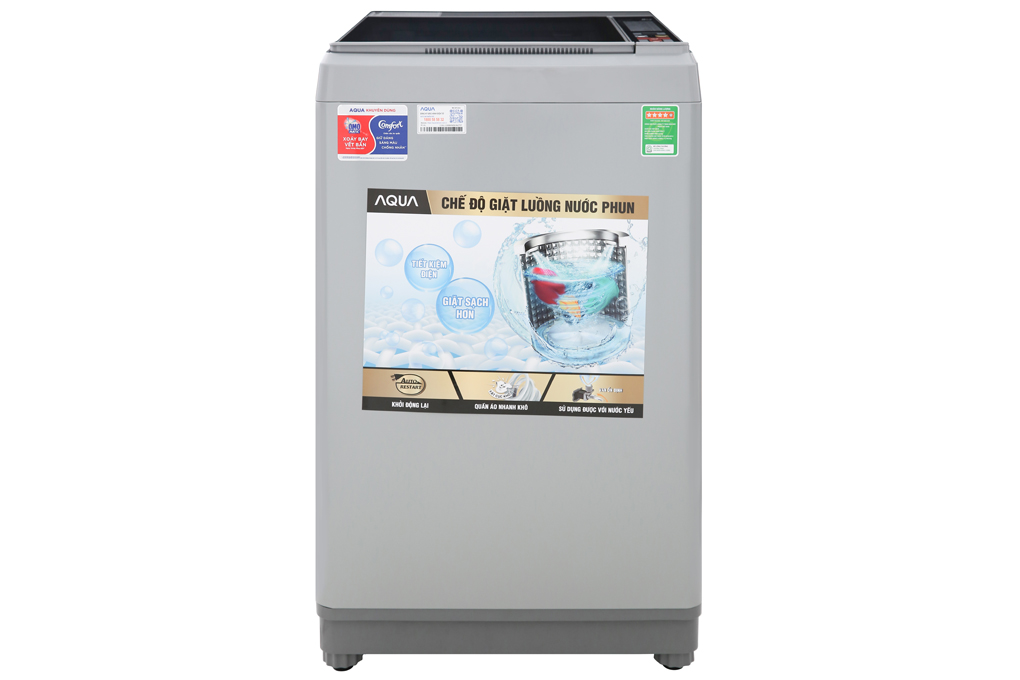 Máy giặt Aqua 8 Kg AQW-S80CT H2 Màu Xám