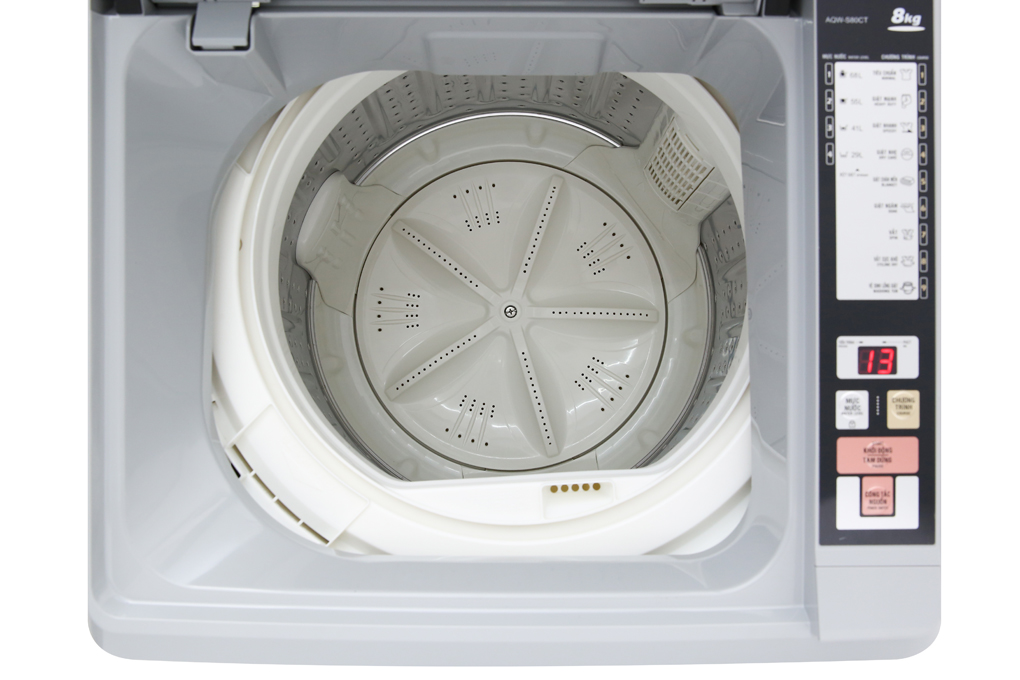 Máy giặt Aqua 8 Kg AQW-S80CT H2 Màu Xám