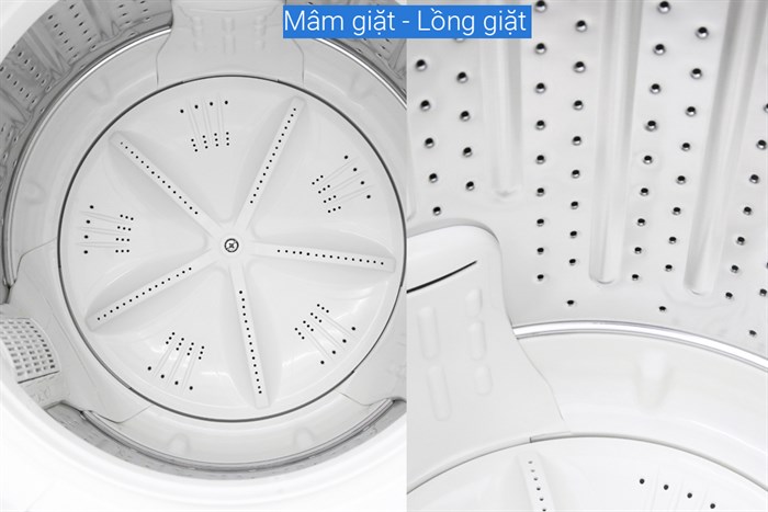 Máy giặt Aqua 8 Kg AQW-S80CT H2 Màu Xám