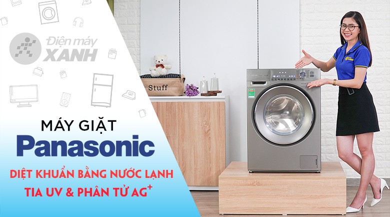 Máy giặt Panasonic Inverter 9 Kg NA-129VX6LV2