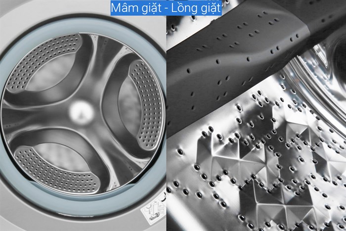 Máy giặt Panasonic Inverter 9 Kg NA-129VX6LV2 Màu Xám