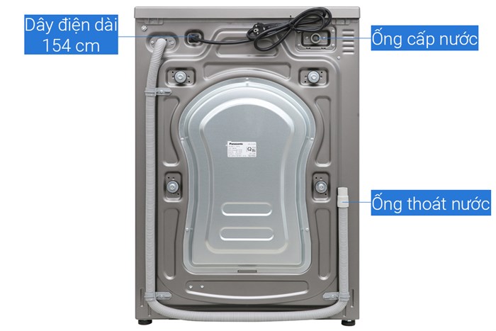 Máy giặt Panasonic Inverter 9 Kg NA-129VX6LV2 Màu Xám