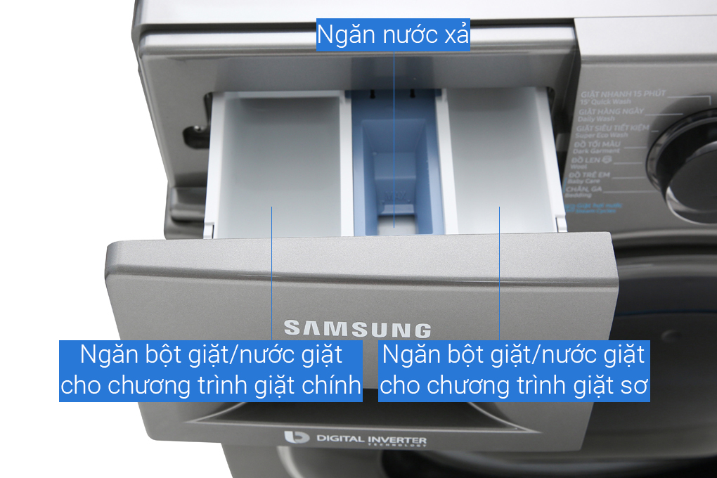 Máy giặt Samsung Addwash Inverter 10 kg WW10K54E0UX/SV Màu Đen