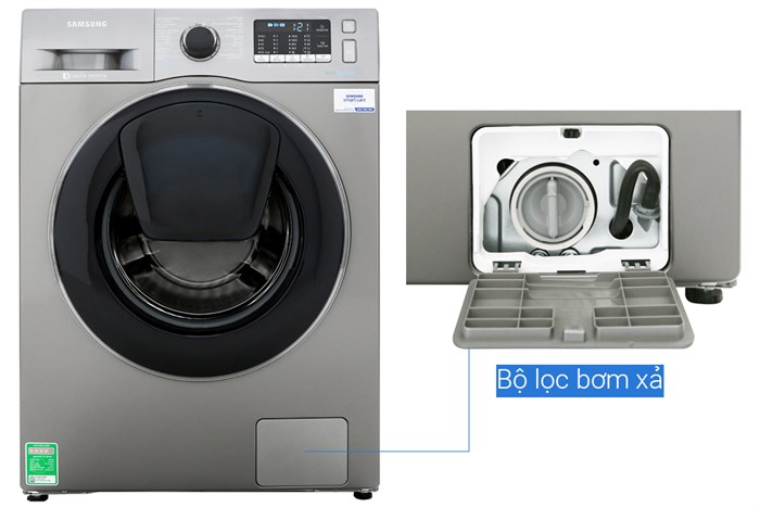 Máy giặt Samsung Addwash Inverter 10 kg WW10K54E0UX/SV Màu Đen