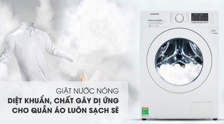 Máy giặt Samsung Inverter 8 kg WW80J52G0KW/SV