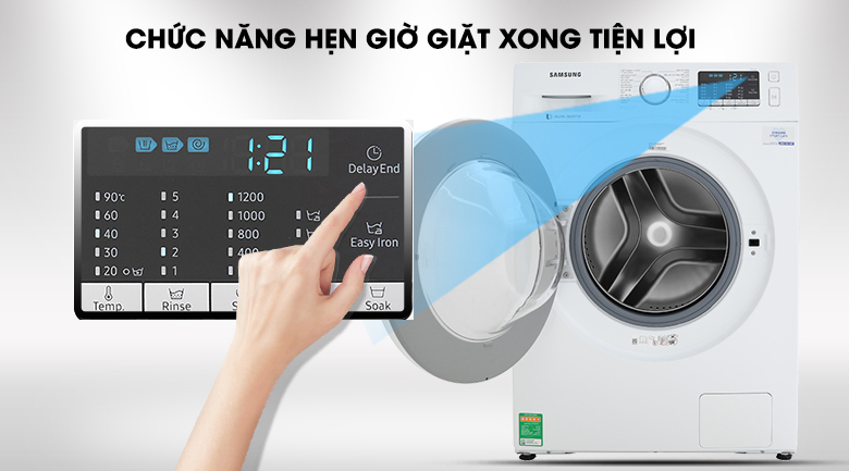 Máy giặt Samsung Inverter 8 kg WW80J52G0KW/SV