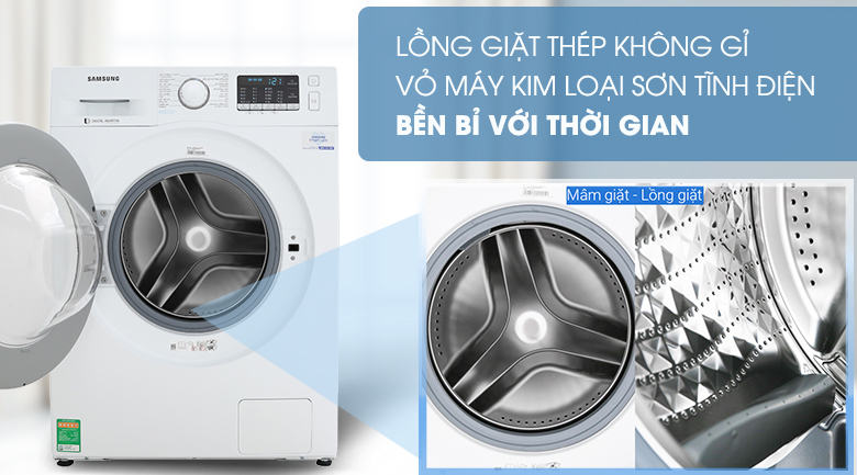 Máy giặt Samsung Inverter 8 kg WW80J52G0KW/SV
