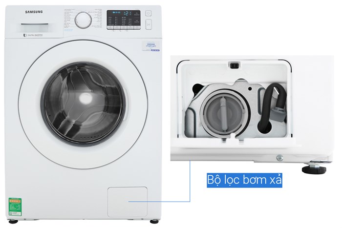 Máy giặt Samsung Inverter 8 kg WW80J52G0KW/SV Màu Trắng